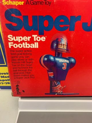 Vintage 1976 Schaper Jock Toe Football with Box 5