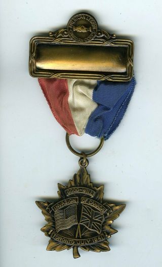 American Legion,  Canadian Corps Invasion Of Canada Badge Toronto July 1941