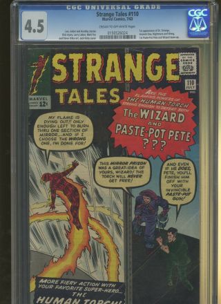 Strange Tales 110 Cgc 4.  5 | 1st Dr.  Strange,  Wong,  Ancient One,  Nightmare.