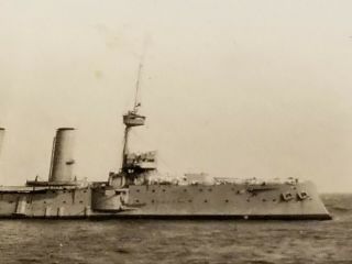 WWI Photograph Navy Battleship - Taken by a BB - 5 Kearsarge Sailor 5
