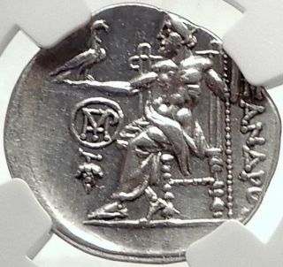 Chios Ionia Greek Island Ancient Silver Coin Alexander Iii The Great Ngc I70333