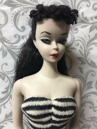 Vintage 1 Brunette 1959 Ponytail Barbie TM Doll 5