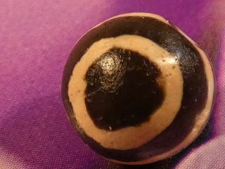 ANCIENT ETCHED AGATE 2 EYE PYU PUMTEK INDO TIBETAN GHOST EYE 