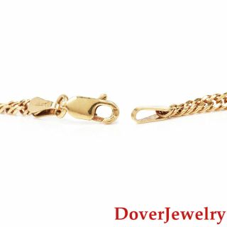 Italian 18K Yellow Gold Curb Link Chain Necklace 6.  0 Grams NR 4