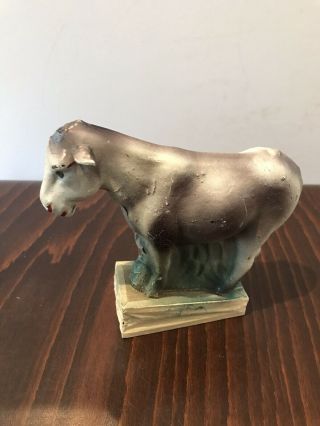 Antique Large German Paper Mache Cow Pip Squeak Toy