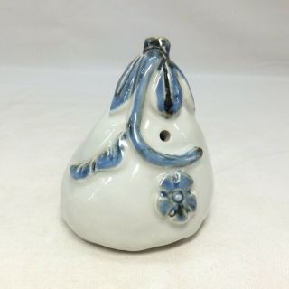 G407: Korean Water Pot Of Joseon Style Blue - And - White Porcelain With Fine Tone