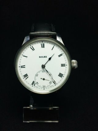 Rolex Vintage Wristwatch,  Marriage Watch Pocket Movement Enamel Dial Antiques