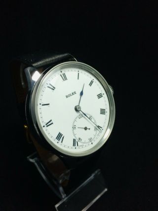 Rolex vintage wristwatch,  marriage watch pocket movement enamel dial antiques 2