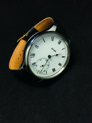 Rolex vintage wristwatch,  marriage watch pocket movement enamel dial antiques 7