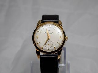 Vintage Zenith Cal 135 Gold Wrist Watch Chronometre