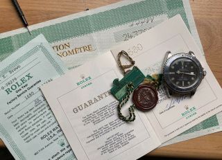 1970’s Vintage Rolex Submariner Ref.  1680 Red Mk4 Full Set Double Punched Papers