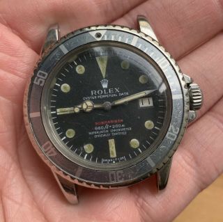 1970’s Vintage Rolex Submariner Ref.  1680 Red MK4 Full Set Double Punched Papers 2