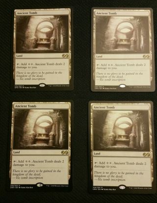 Ancient Tomb X 4 - Nm - Ultimate Masters - Mtg