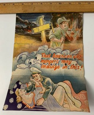 Wwii Japanese Propaganda Leaflet Happiness Trick Anti American Aussie