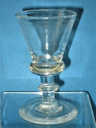 Early Blown Wine Glass,  Uncommon Form,  Open Pontil