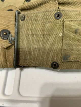 WW1 US Army Ammo/Cartridge Belt Springfield Rifle MArked 2