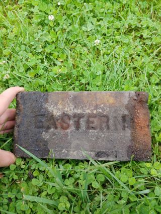 Very Rare Antique Brick Labeled “Eastern” Writing 2