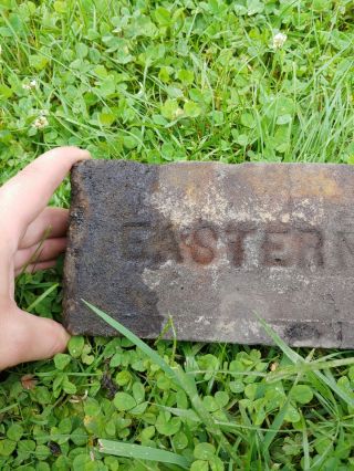 Very Rare Antique Brick Labeled “Eastern” Writing 3