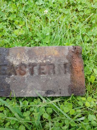 Very Rare Antique Brick Labeled “Eastern” Writing 4
