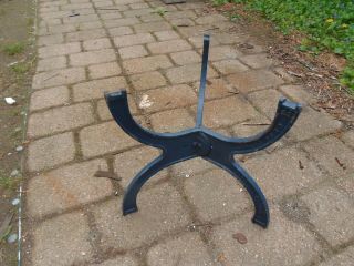 Antique Cast Iron Water Heater Stand / Vintage C S Co Detroit Michigan