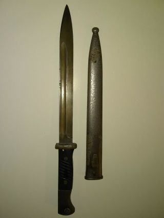 German K98 Mauser Bayonet & Scabbard,  World War Ii,  Ww2,  Rifle,  Knife,  42 Cof