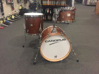 Canopus Yaiba Ii Bop Kit 12 - 14 - 18 In Antique Brown Matte Lacquer