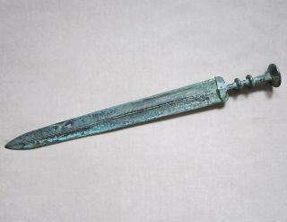 Ancient Chinese Cast Bronze Sword,  Jian,  Eastern Zhou Dynasty,  (475–221 B.  C. )