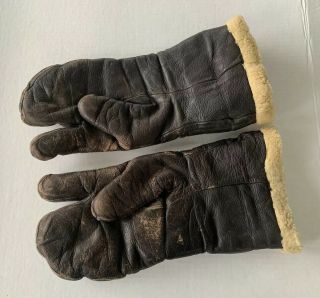 Ww2 Gunners Gloves Mits Mittens Us Army Air Forces Bomber Gloves Large Hansen