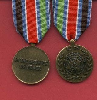 Un United Nations Mission Award Medal For Yugoslavia With Ribbon Bar