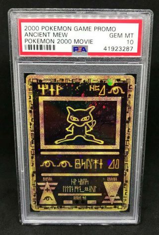 2000 Pokemon Movie Game Promo Ancient Mew Full Art Holo Foil Psa 10 Gem