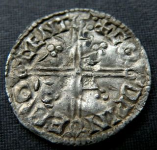 Medieval Silver Coin Anglo - Saxon 978 - 1016AD Cross Ancient Antique Aetheired II V 4