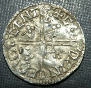 Medieval Silver Coin Anglo - Saxon 978 - 1016AD Cross Ancient Antique Aetheired II V 7