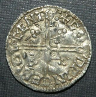 Medieval Silver Coin Anglo - Saxon 978 - 1016AD Cross Ancient Antique Aetheired II V 8