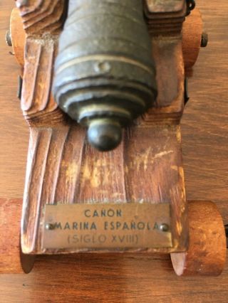 Antique and rare miniature cannon 18TH century Spanish Navy, 4