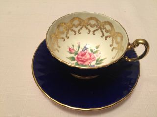 Aynsley Bone China Teacup And Saucer Made In England
