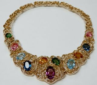 Vintage Panetta Crystal Necklace 8