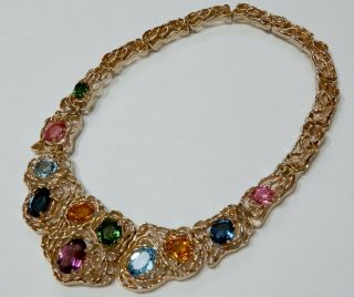 Vintage Panetta Crystal Necklace 9