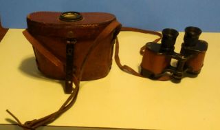 World War I Us Army Binoculars With Case Baush And Lomb