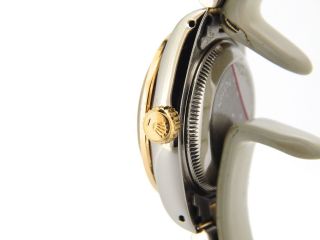 Rolex Datejust Lady 2Tone 18K Gold Steel Watch w/ White MOP Dial & Diamond Bezel 3