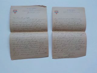 Wwi Letter 1919 Brussels Paris France Army 9th Field Battalion 5th Division Ww1