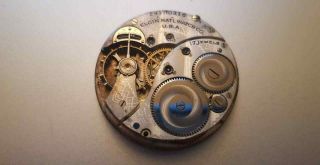 antique pocket watch movement - elgin 12s 2