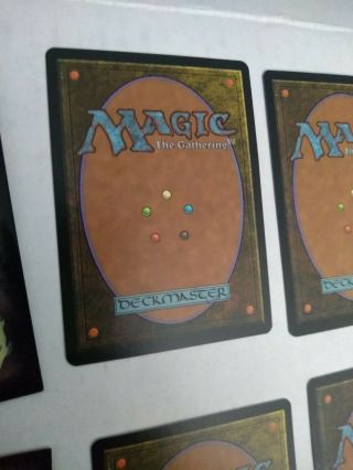 MTG ANCIENT TOMB PLAYSET Magic the Gathering Tempest edition SleeveS L@@K 7
