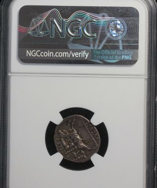 Roman Empire NGC Ch VF Augustus AR Denarius Ancient Coin 2