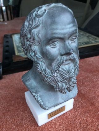Socrates Ancient Greek Philosopher Great Sculpture Statue Bust Artifact
