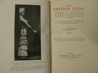 The British Edda - L.  A.  Waddell ANCIENT MYTH LEGEND OCCULT THOR HOLY GRAIL RARE 2