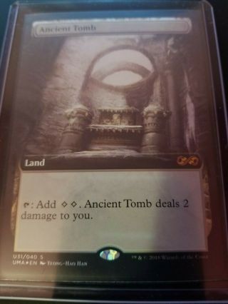 Foil Ancient Tomb Ultimate Masters: Box Topper Magic Mtg Card