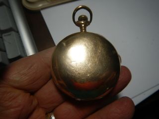 Elgin Old Pocket Watch 2 1/8 Inch Does Not Run,  No Second Hand Old Estate