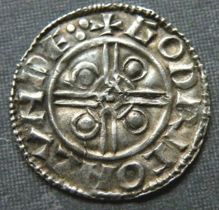 Medieval Silver Coin Anglo - Saxon 978 - 1016AD Cross Ancient Antique Aetheired II O 2