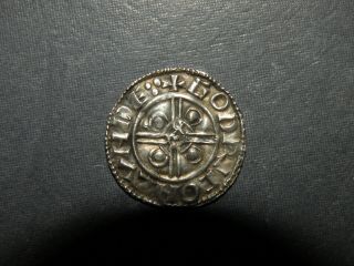 Medieval Silver Coin Anglo - Saxon 978 - 1016AD Cross Ancient Antique Aetheired II O 7
