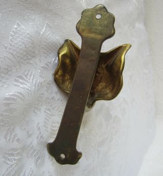 Antique Vintage bronze / Brass Door Knocker fox animal Head 8